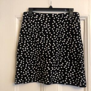 Oscar de la Renta skirt - black and white polka dots in Medium
